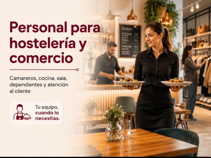 Personal para hostelería y comercio