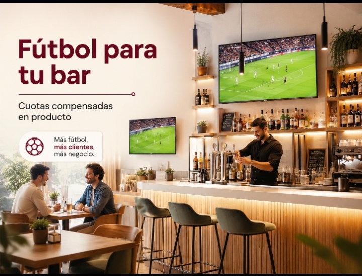 Fútbol para tu bar con compensación en producto