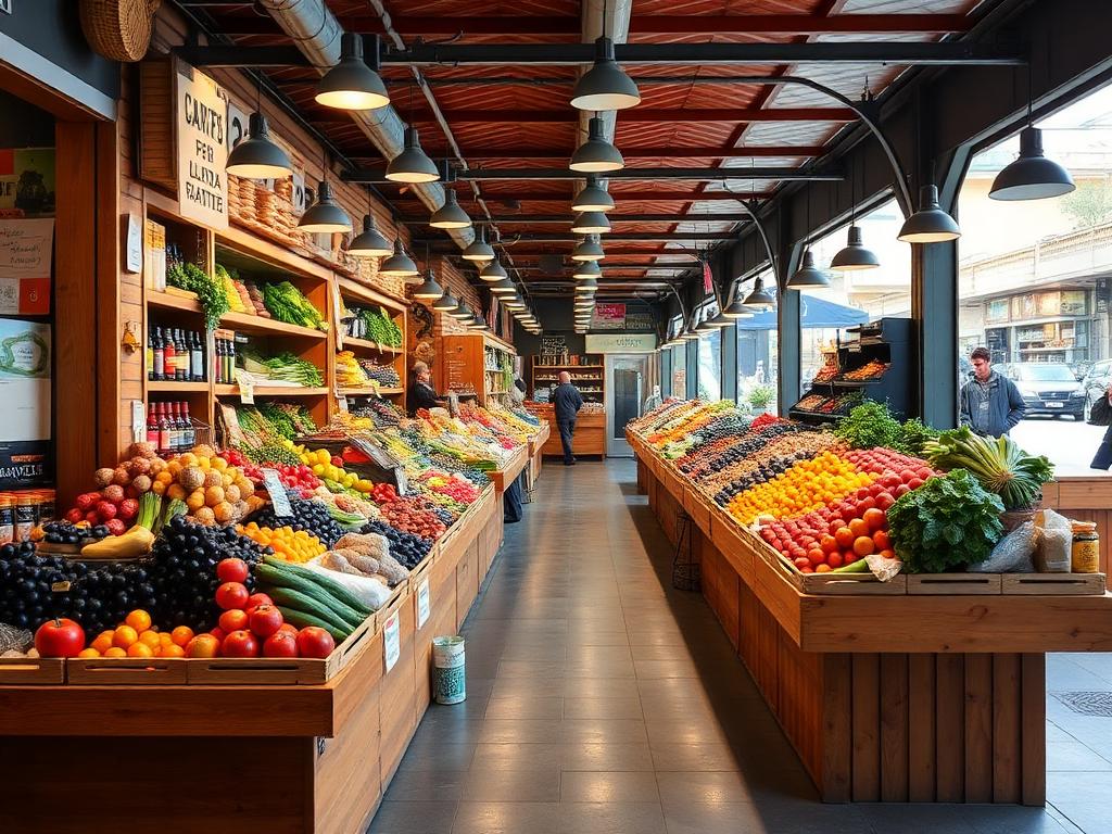 Imagen ilustrativa: Puesto mercado municipal
